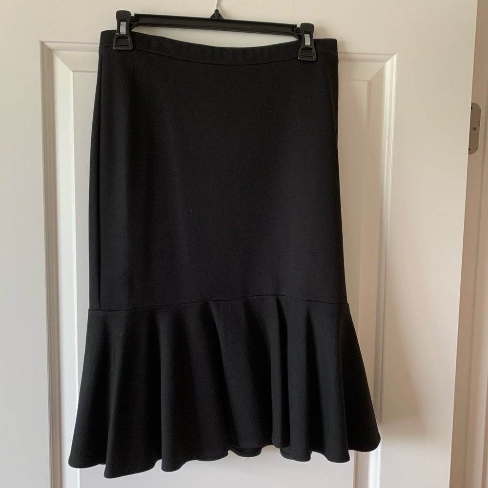 Pencil Flare Black Skirt